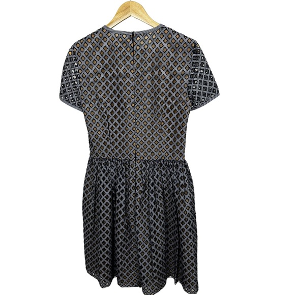 * Michael Kors Italy Dress Size 6 Fit and Flare Mini Dress Blue Runway Couture - Picture 15 of 15